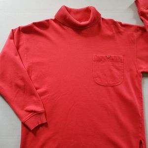 VTG lizwear turtleneck sweatshirt in cherry red